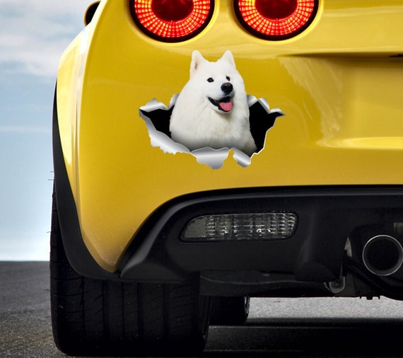 Samoyed car sticker sales