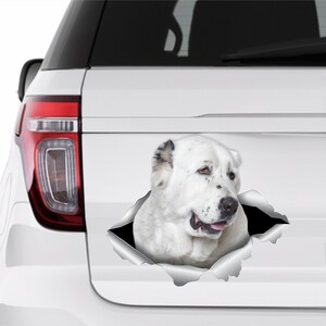 Alabai Sticker Car Sticker White Alabai Sticker Car Decal Vinyl Decal ...