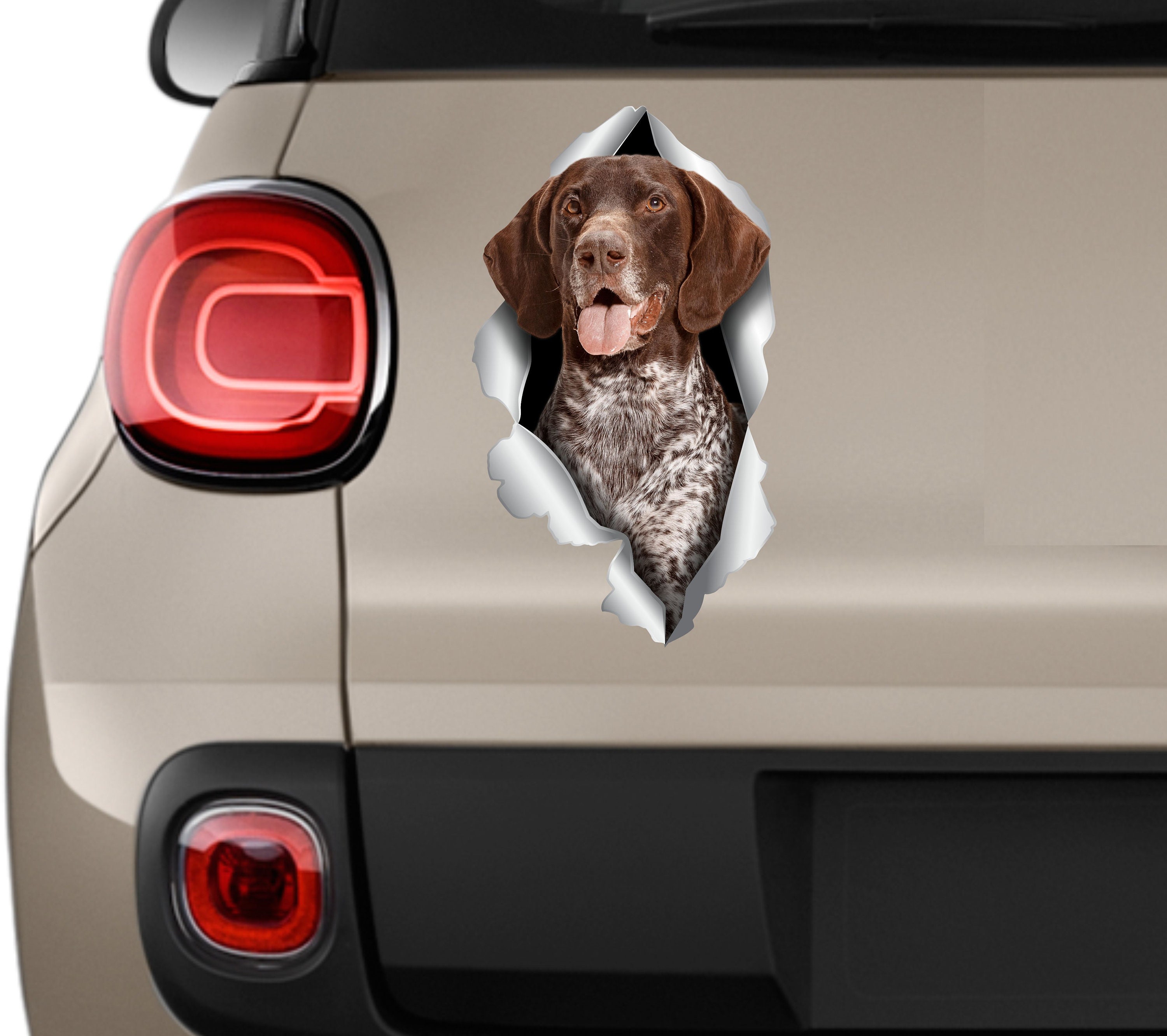 Hund Crack Auto Aufkleber Kreative Simulation Haustier Dekoration Aufkleber  Glas Fenster Auto Aufkleber