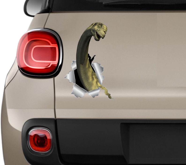 Cute Sticker Dinosaur Sticker Dinosaur Decal Car Sticker Car Etsy
