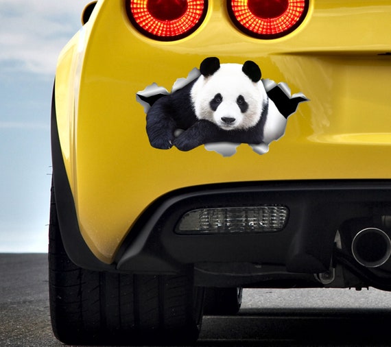Panda Auto Aufkleber, Vinyl-Aufkleber, Auto-Aufkleber, Panda-Aufkleber,  Tier-Aufkleber, lustige Aufkleber