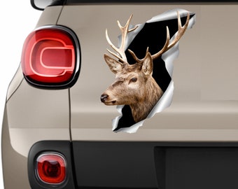 Deer decal Auto sticker Deer sticker Deer car sticker Funny car decal Vinyl decal Car decoration Animal decal Bumper art Car sticker 276