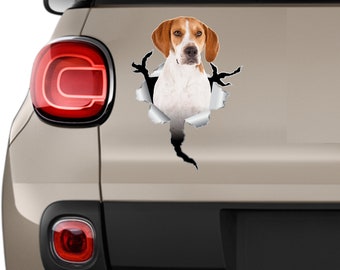Beagle dog Car stickers Beagle stickers Stickers beagle Dog stickers Car decal Beagle car decal Beagle gifts I love beagle Beagle lover 154