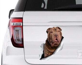 Shar Pei stickers Dog stickrers Shar Pei car stickers Brown Shar Pei Animals sticker Car decal Car decal Shar Pei Auto sticker Shar Pei 287