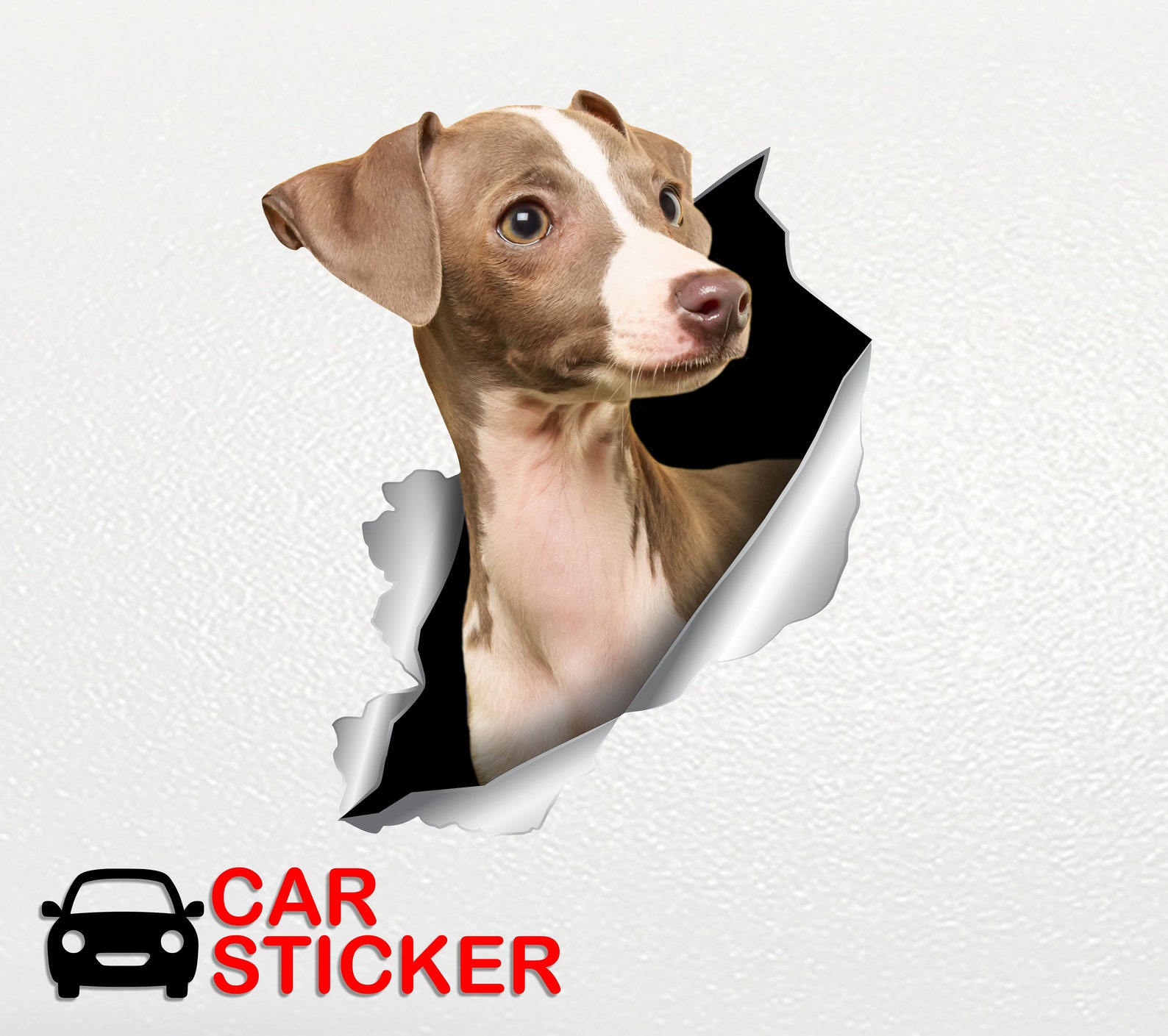 Greyhound Car Decal Car Sticker Italian Greyhound Stickers Dogs Sticker ...