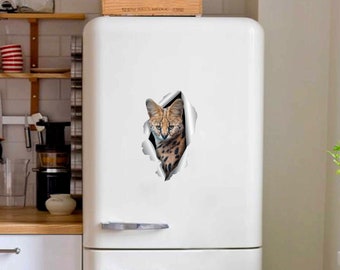 Serval Cat decals Serval sticker Wild cat Car sticker Serval decal Car stickers Serval stickers Car stickers Animals decal Auto sticker 377