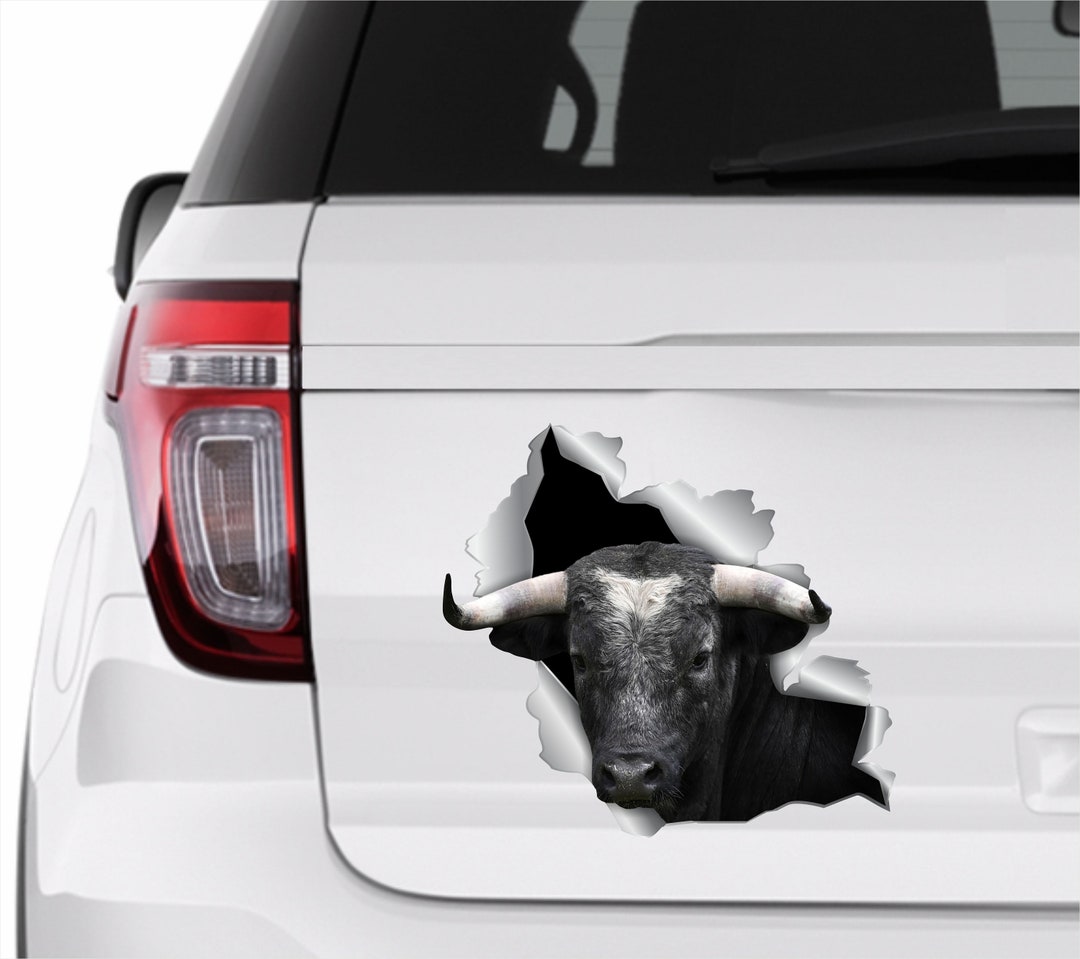 Bull sticker for car online