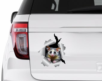 Opossum car sticker Opossum decal Car stickers Opossum art Pet decal Car decal Opossum decal Laptop decal Opossum sticker Window decal 368