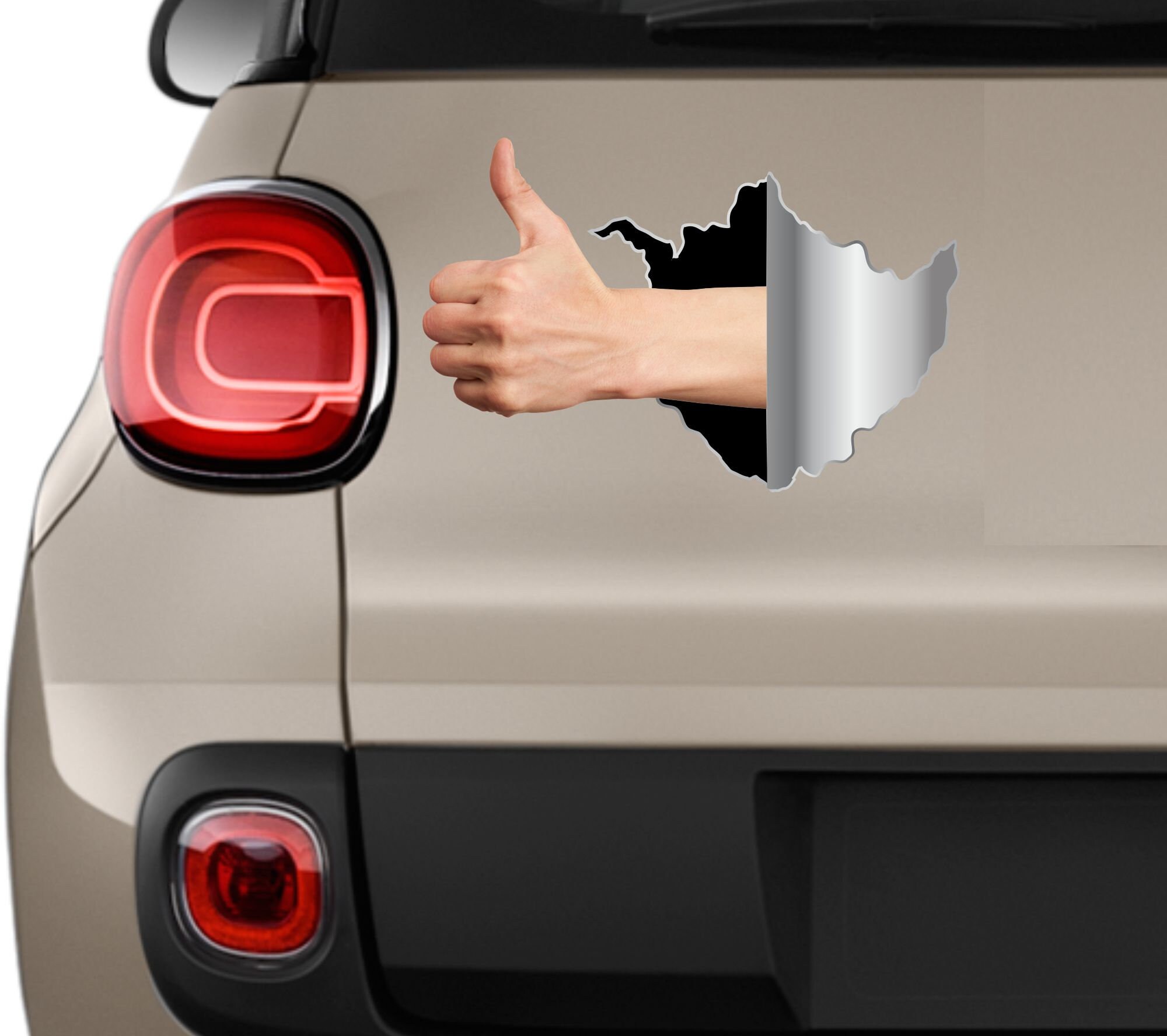 Sticker 3D Hand Like Sticker Hand Emoji Emoji Sticker Car Sticker Hand ...