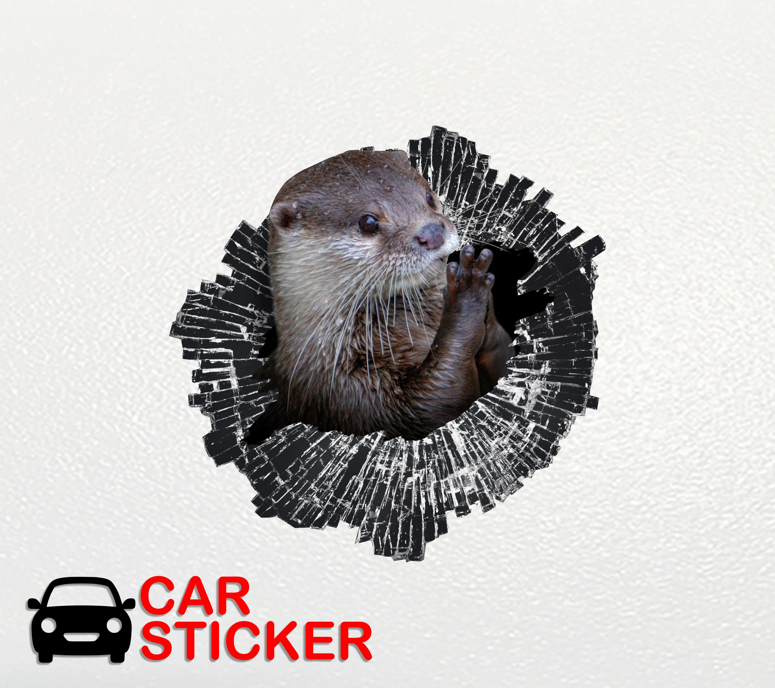 Adesivi Lontra Di Fiume Eurasiatica - 100 Pezzi Impermeabili - Per Laptop, Auto E Skateboard - Foto 7