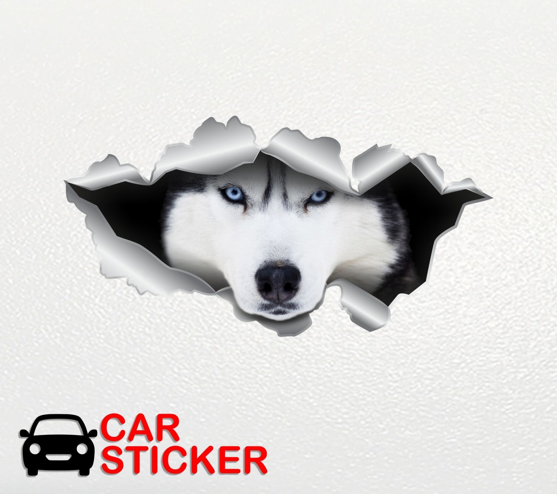 Husky Stickers Husky Car Decals Pet Sticker Dog Sticker Dog Etsy