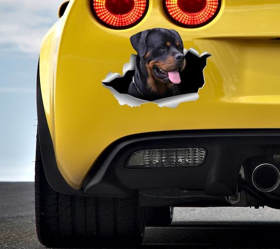 Rottweiler Car Sticker Rottweiler Stickers Dog Stickers Rottweiler