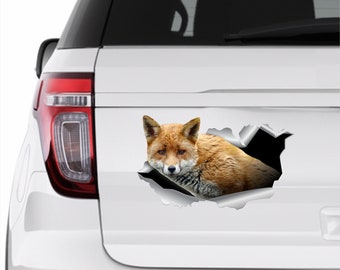 Fox sticker Fox car sticker Foxy sticker Fox decal Cute stickers Animals decal Car stickers Fox car decal Fox car sticker Red fox animals 192