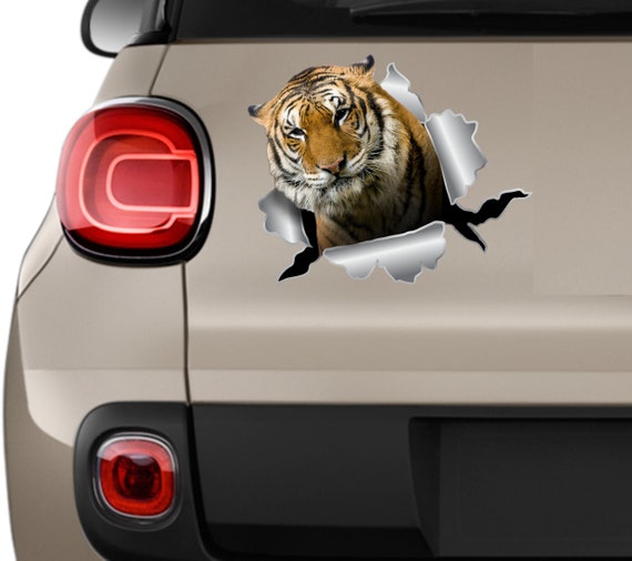 Tiger Decals Super Sticker Tiger Sticker Car Decal Wild - Etsy
