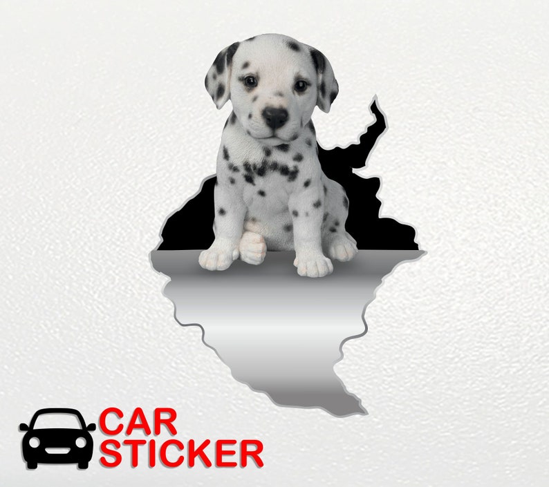 Dalmatian Car Sticker Dalmatian Decor Pet Decal Dog Decal Etsy