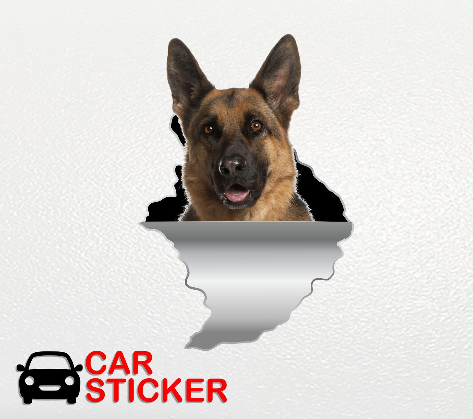 German Shepherd Cool Sticker Car Stickers 3D Decal Window Sticker Gifys
