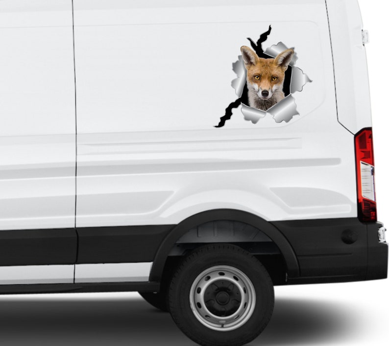 Fox Sticker Car Stickers Fox Decal Fox Auto Sticker Door Etsy