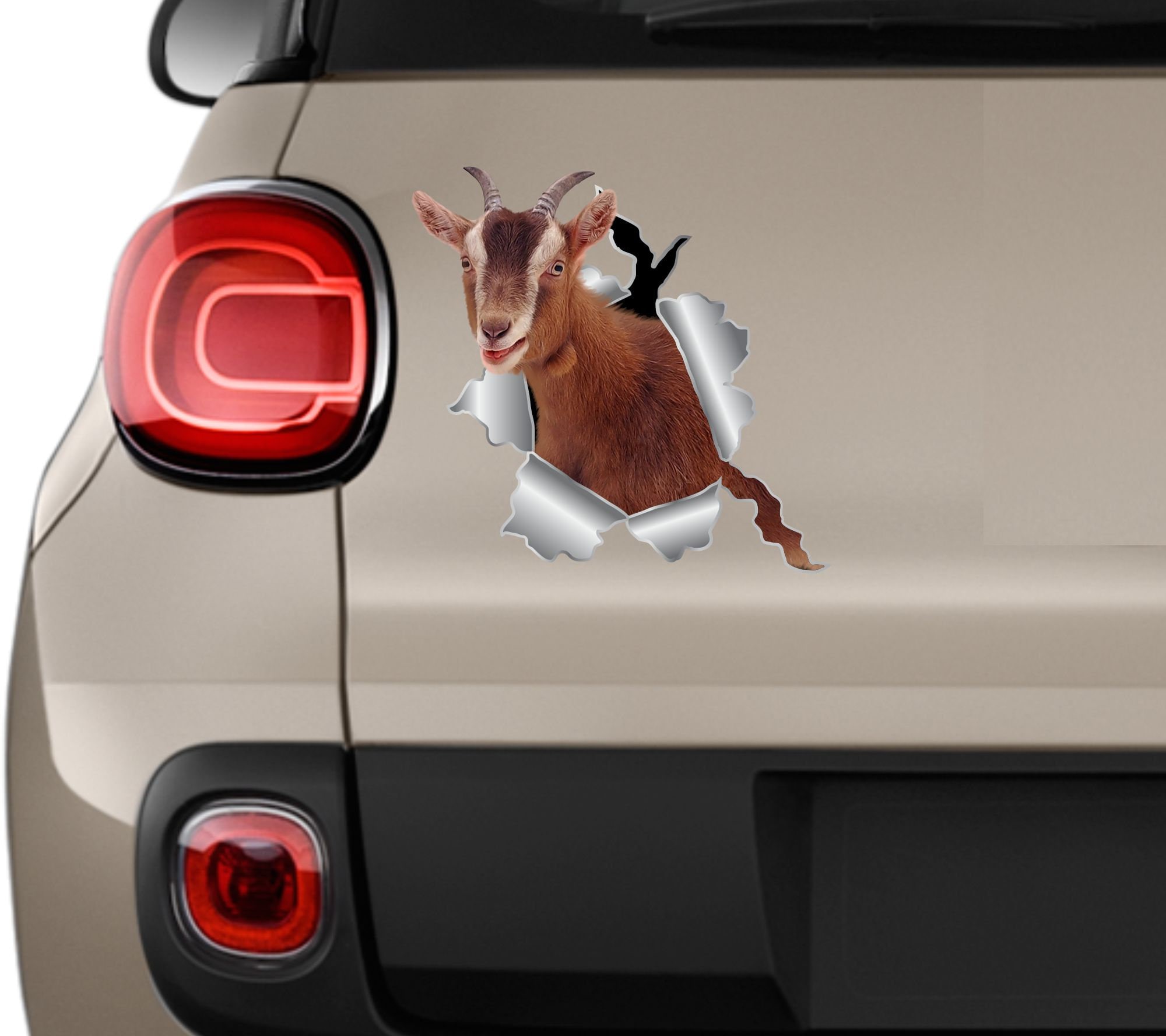 Goat Sticker Sticker 3d Sticker Bumper Art Car Sticker Goat Etsy Canada