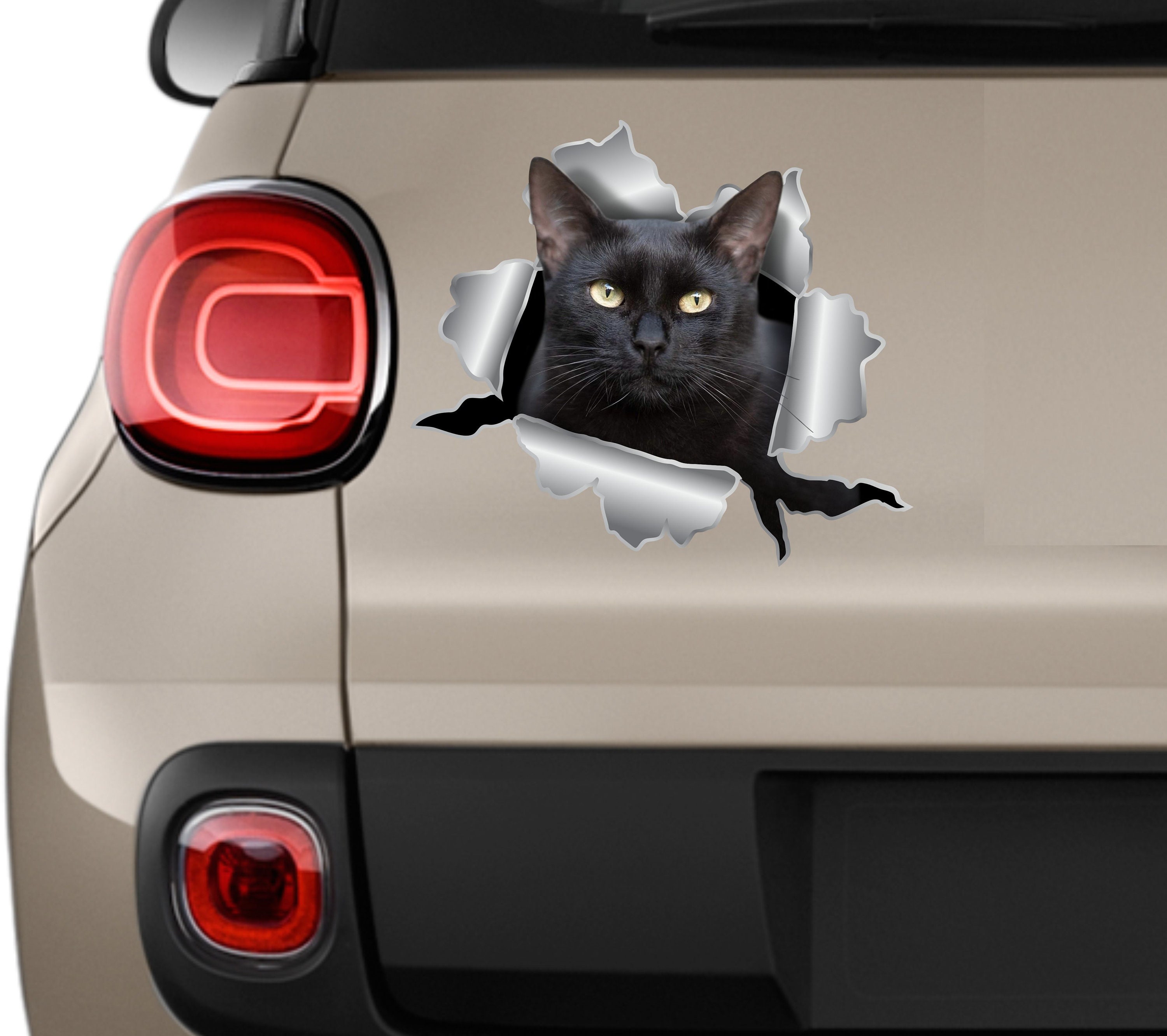 Leuke Zwarte Kat Stickers | Voor Laptops Koffers Sedan Leuke Zwarte Kat Stickers | Voor Laptops Koffers Sedan