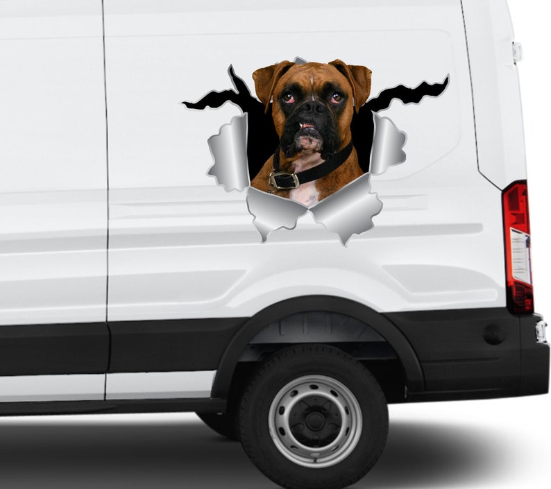 Sticker Boxer Bumper Sticker Dog Boxer Car Stickers Boxer Gift Etsy