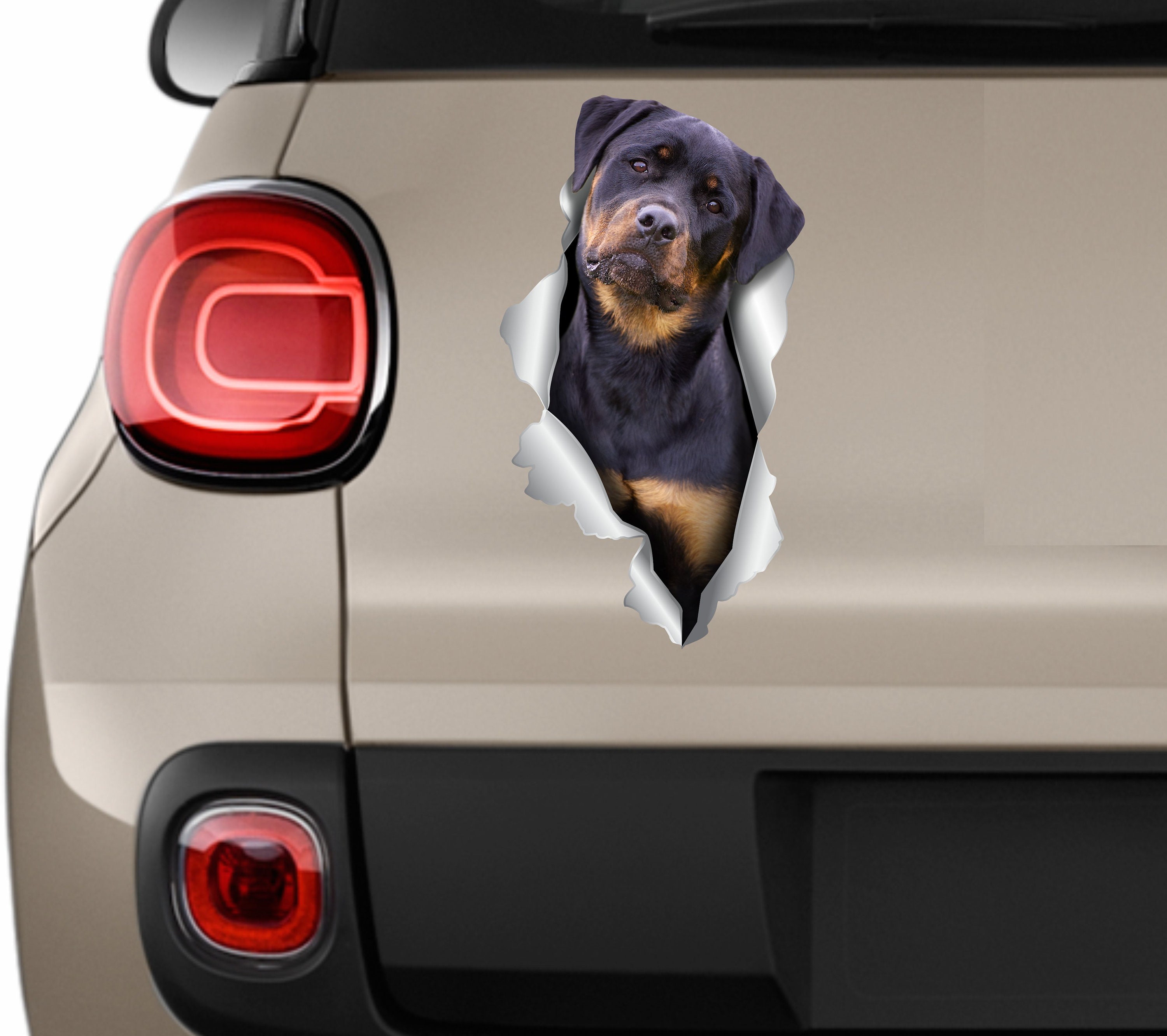 Rottweiler Stickers Rottweiler Car Sticker Dog Stickers Rottweiler Car ...