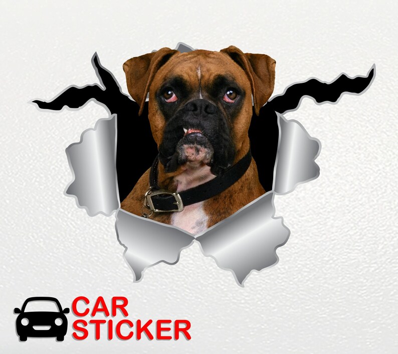 Sticker Boxer Bumper Sticker Dog Boxer Car Stickers Boxer Gift - Etsy