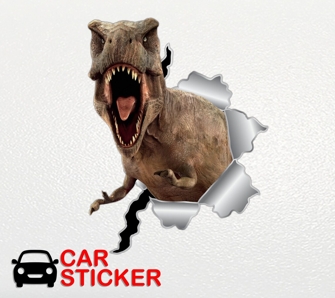 Dinosaur Time Rover Sticker Car Sticker Dinosaur Sticker Dinosaurs Decal Window Sticker Angry ...