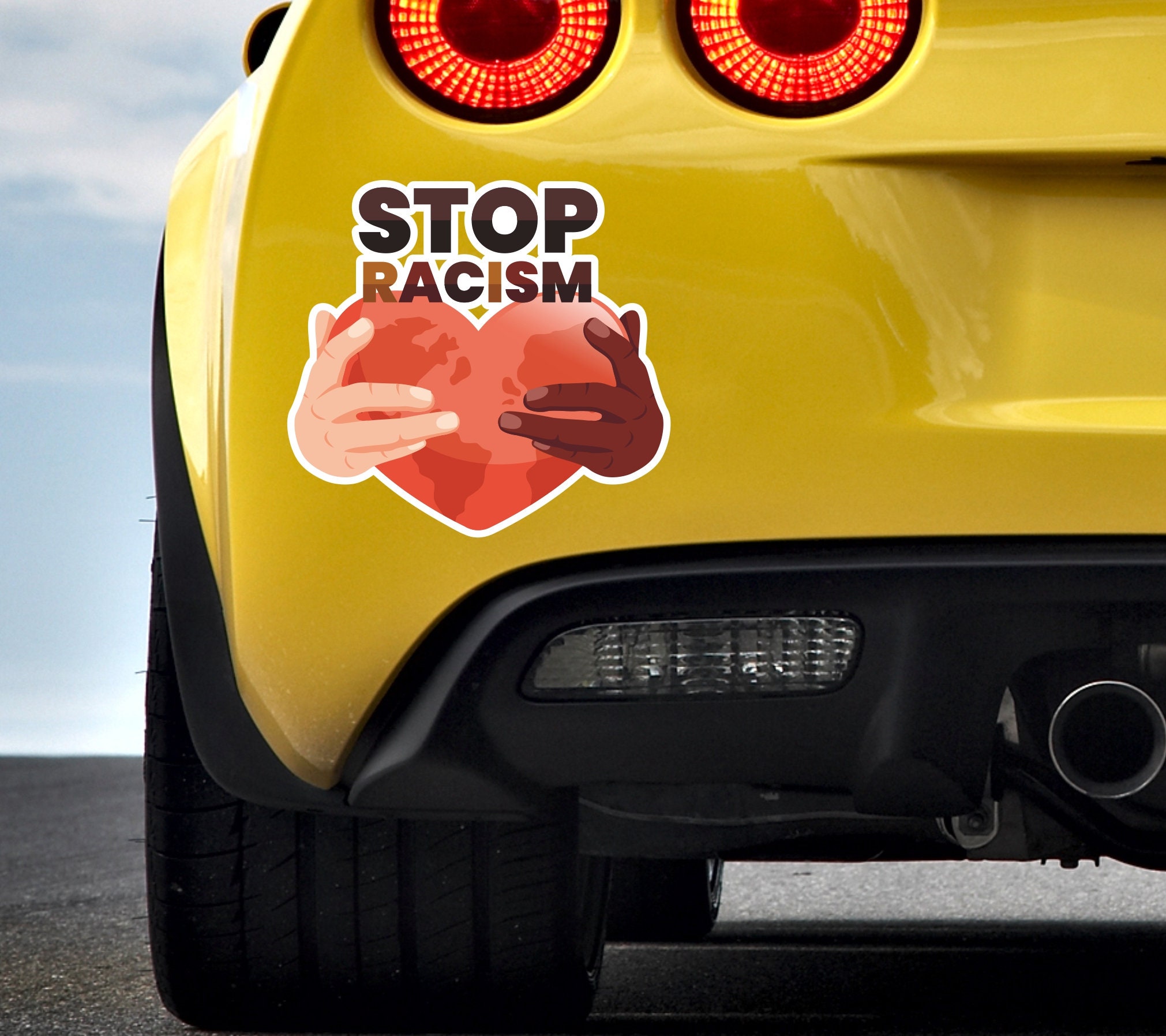 Stop Racism Sticker Black Lives Matter Sticker BLM Sticker Lives Matter ...