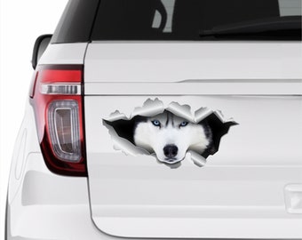 Husky stickers Husky car decals Pet sticker Dog sticker Dog sticker Husky decal Car sticker Car accessories Window sticker Funny sticker 163