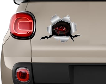 Waterproof Eyeball Vinyl Decal Car Laptop Bumper Hal Eyeball Vinyl
