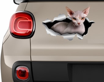 Car sticker Sphynx cat sticker Sphynx decal Sphynx kitten sticker Car decal Vinyl decal Pet sticker Cat decal Cat sticker Cat lover gift 239