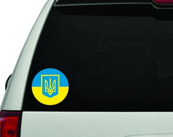 Trident of Ukraine Tryzub sticker Car sticker Ukraine sticker Made on Ukraine Ukrainian symbol Ukrainian resistance Vinyl sticker UK 3