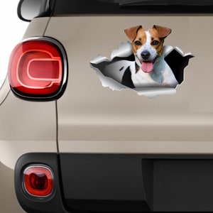 Naklejka na samochód Naklejka Jack Russell Naklejka na psa Naklejki na zwierzęta Naklejka Jack Russell Terrier Miłośnik Jack Russell Kocham psa Naklejka na samochód Pies 210