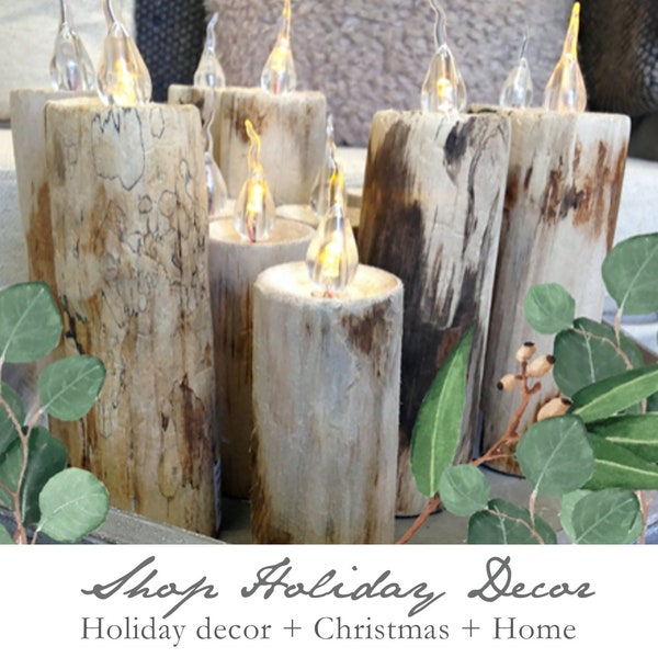 Birch Bark Candles Etsy