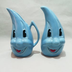 Anthropomorphic ceramic creamer and sugar, dining and serving, Vintage, kitchen and dining