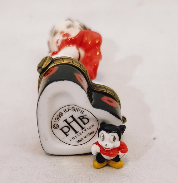Betty Boop trinket case with miniature mouse insi… - image 7