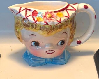 Miss Dainty creamer, 1950's, Geo Z Lefton, Japan, ceramic