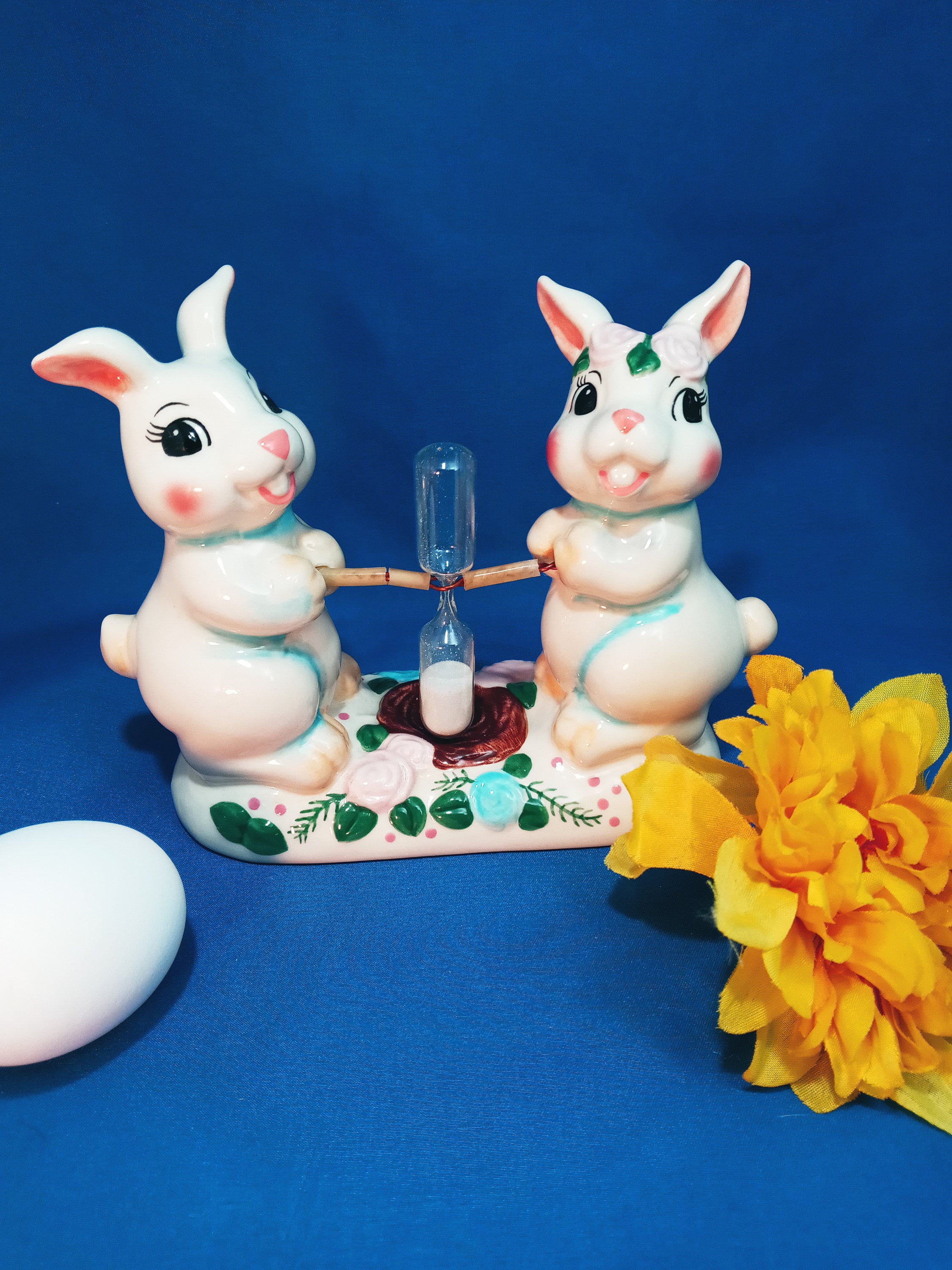 Rabbit With Timer Rabbits Sand Minute Egg Timer Country Store Cottage Core1989 - Etsy