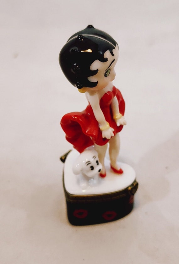 Betty Boop trinket case with miniature mouse insi… - image 10