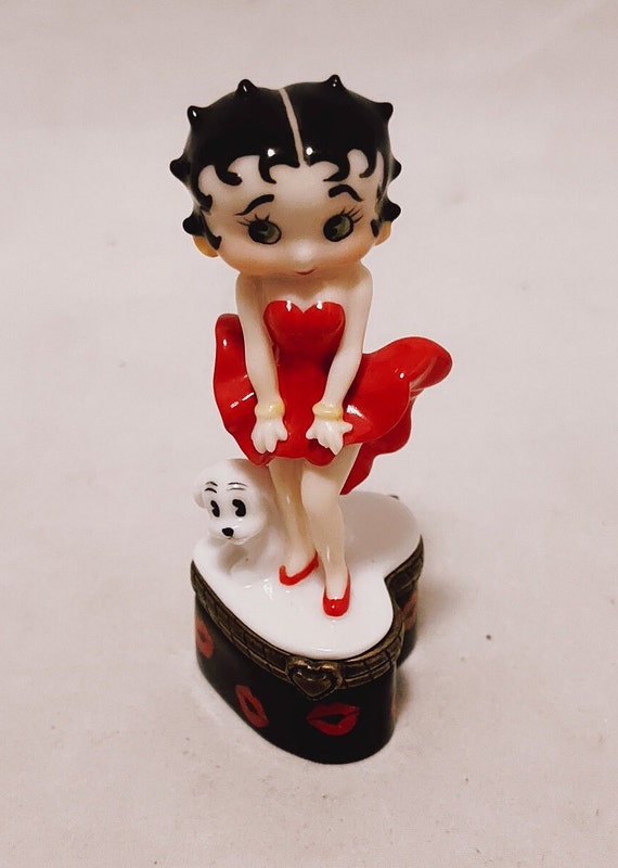 Betty Boop trinket case with miniature mouse insi… - image 5