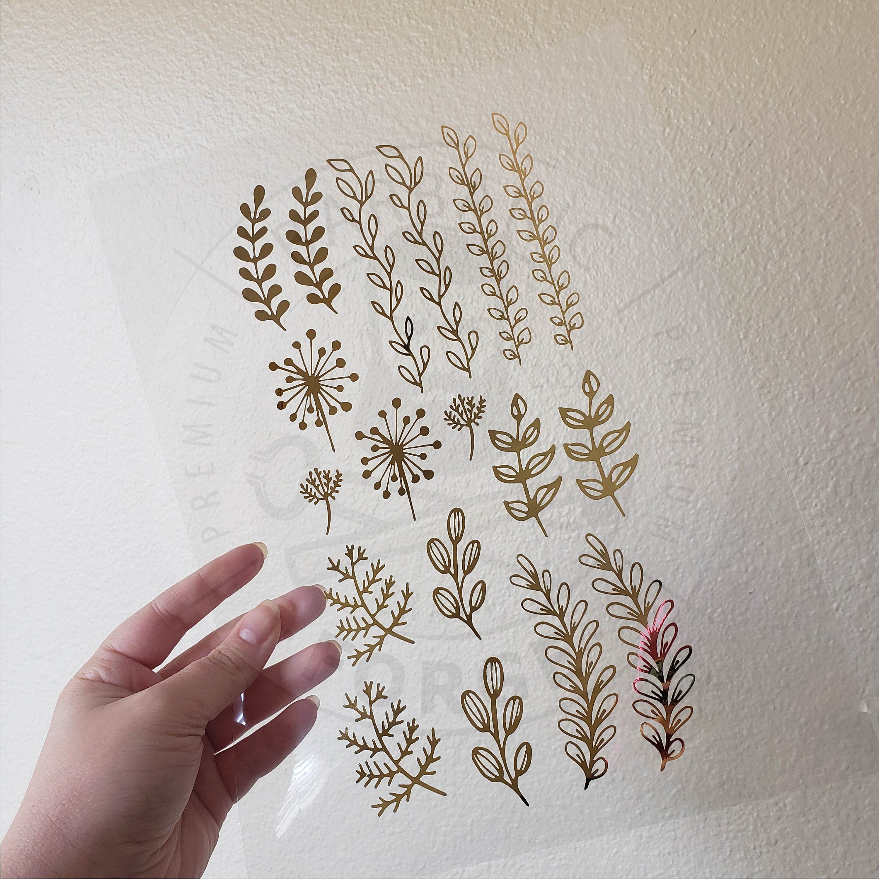 Dry Leaves Resin Foil Insert Sheet Etsy