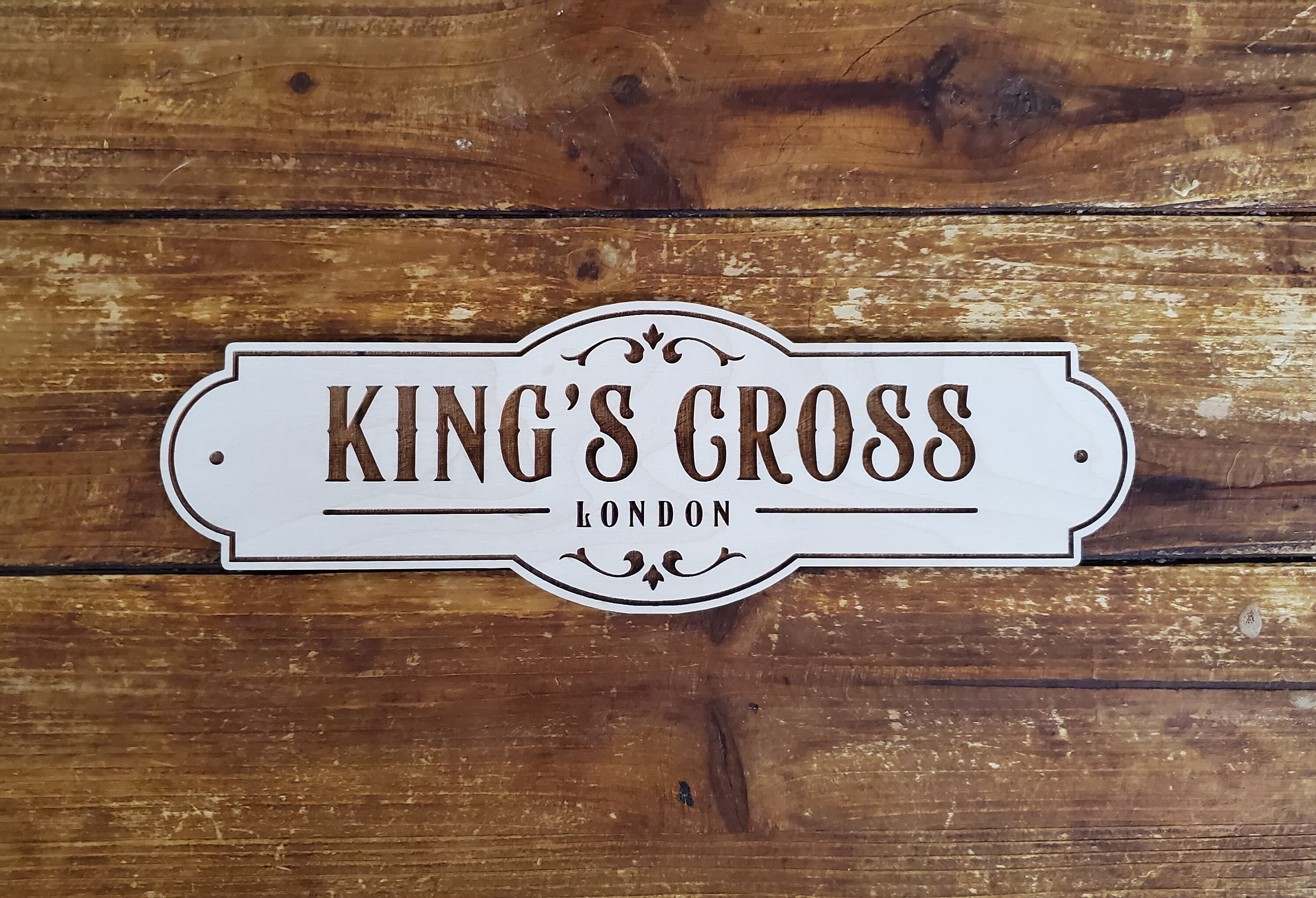 King's Cross London Sign Etsy