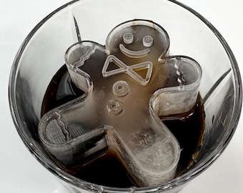 Gingerbread Man Ice Mold