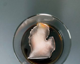 Michigan Ice Cube Tray: State Shaped Silicone Mold