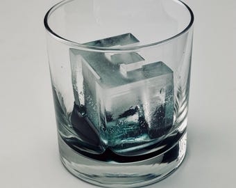 Collegiate Letter Shaped Ice Molds - Collegiate Font
