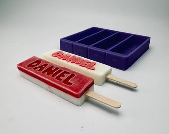 Personalisierte Popsicle-Schalen - Rechteck