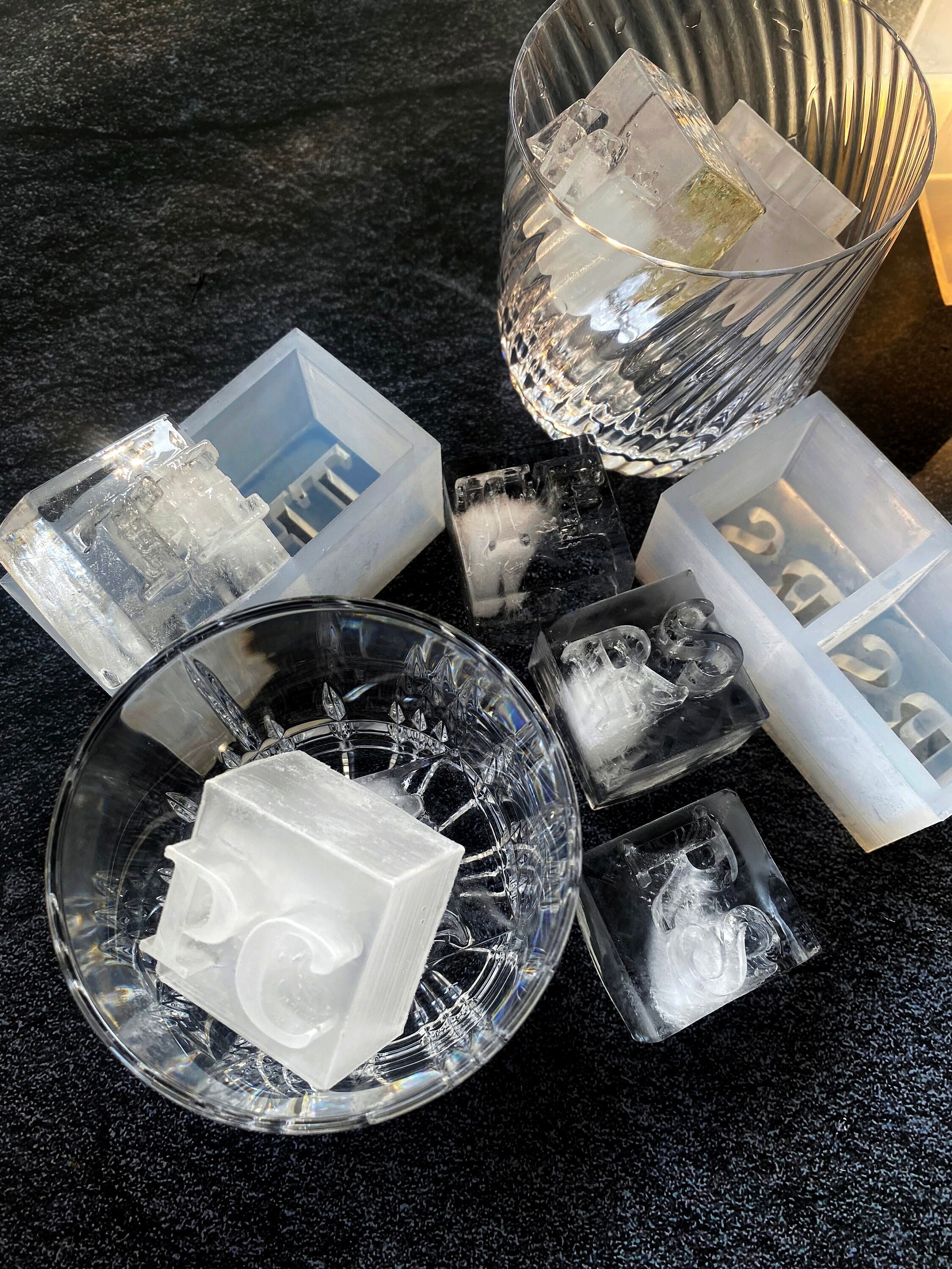 Personalized 1.5 inch Ice Cube Mold - Custom Ice Trays – Honest Ice