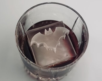 Siliconen ijsvorm vleermuis – grote Halloween-whisky- en cocktailkubus