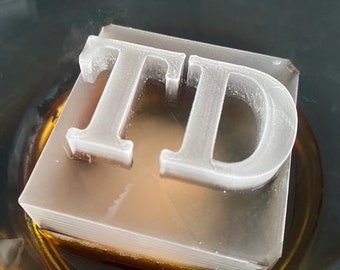 Monogrammed 2.1 inch Ice Cube Mold
