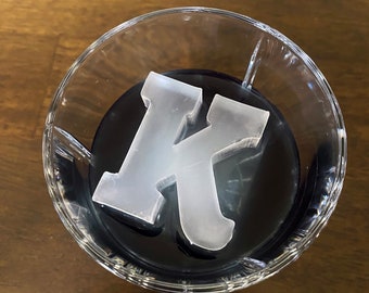 Custom Letter Ice Cube Tray: Block Serif Font